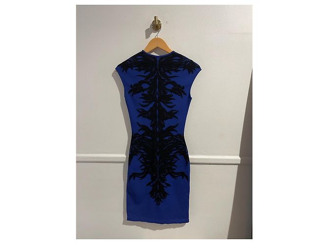 Kleid Alexander Mcqueen blau T.XS - Ansicht 3