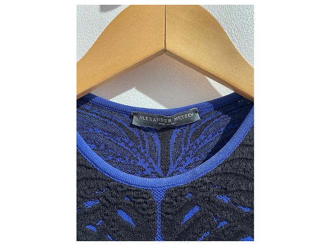 Kleid Alexander Mcqueen blau T.XS - Ansicht 5