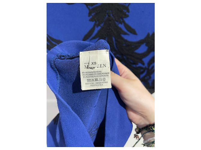 Kleid Alexander Mcqueen blau T.XS - Ansicht 6