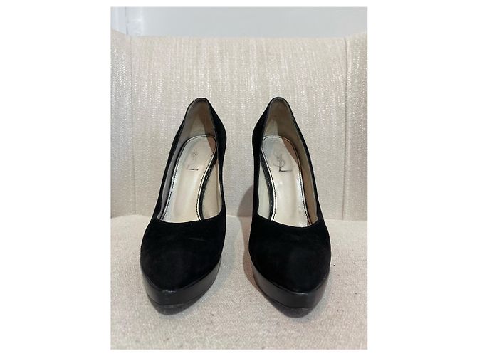 Décolleté Yves Saint Laurent neri T.35 Nero - vista 3