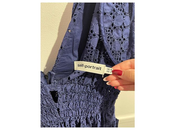 Kleid Self Portrait blau T.36 - Ansicht 6