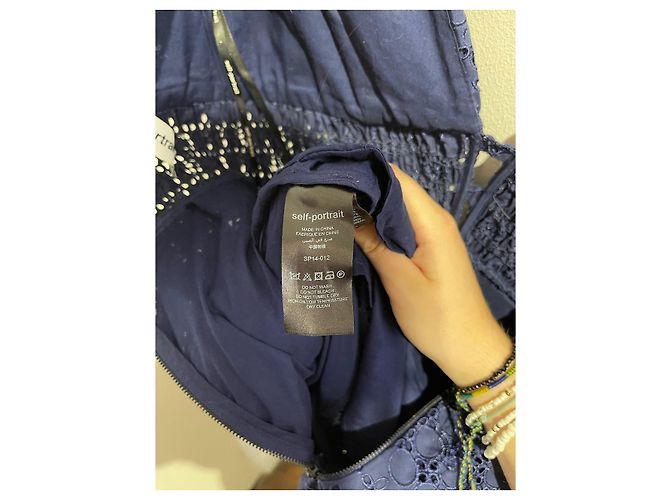 Kleid Self Portrait blau T.36 - Ansicht 8