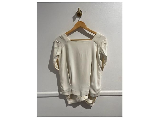 Top Miu Miu écru T.36 Beige - vista 4
