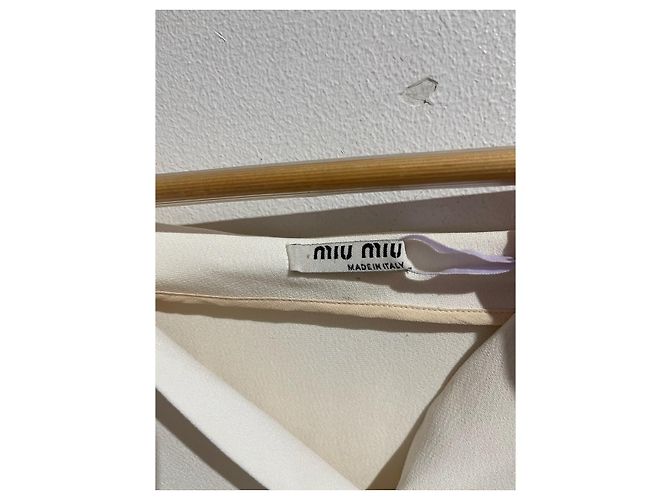 Top Miu Miu écru T.36 Beige - vista 8