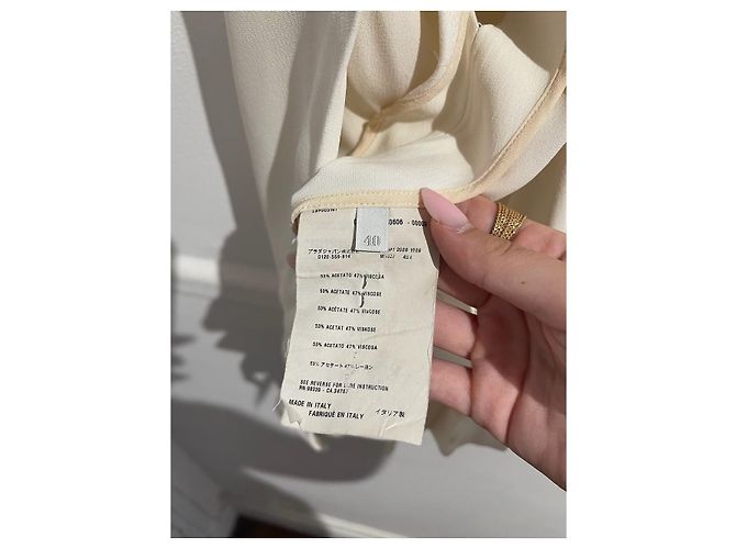 Top Miu Miu écru T.36 Beige - vista 9