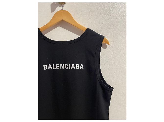 Canotta Balenciaga nera T.S Nero - vista 4