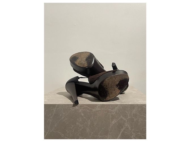 Décolleté Yves Saint Laurent marrone T.40 - vista 5
