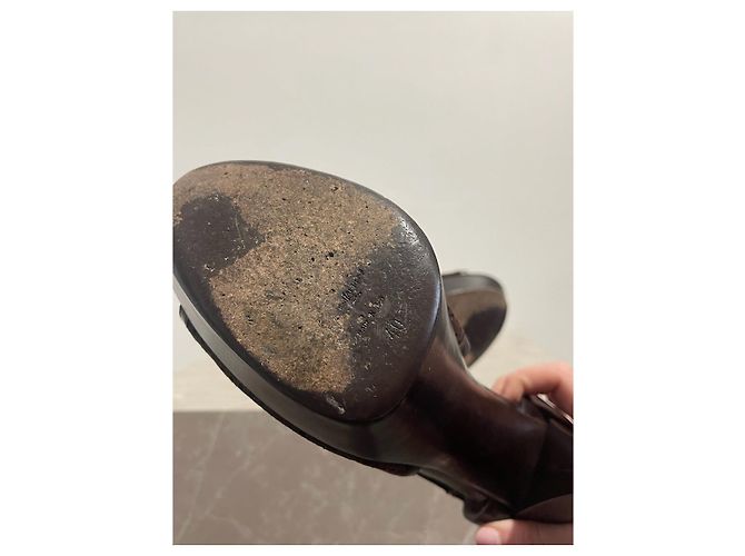 Décolleté Yves Saint Laurent marrone T.40 - vista 6