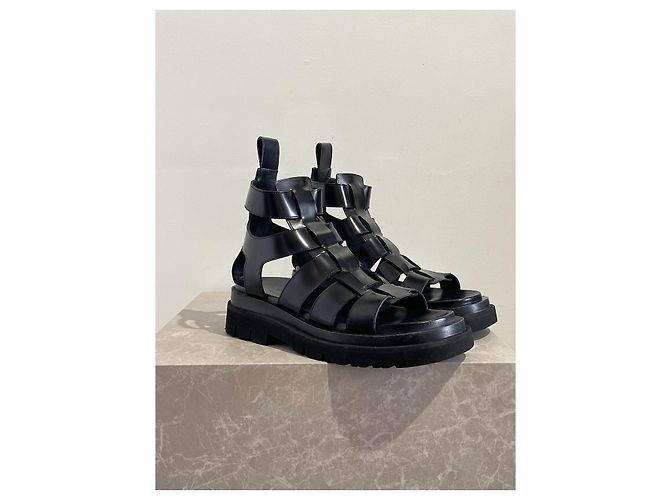 Sandali Bottega Veneta neri T.40 Nero - vista 2