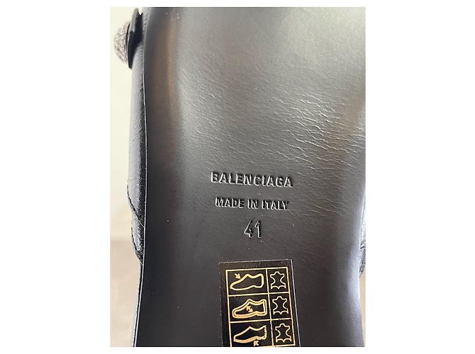Mules Balenciaga Cagole T.41 NUOVE Nero - vista 10