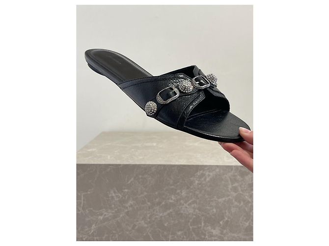 Mules Balenciaga Cagole T.41 NUOVE Nero - vista 4