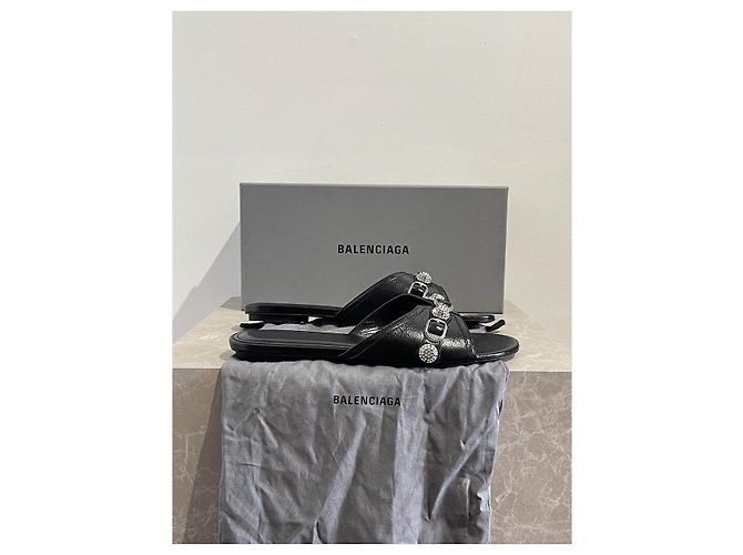 Mules Balenciaga Cagole T.41 NUOVE Nero - vista 7