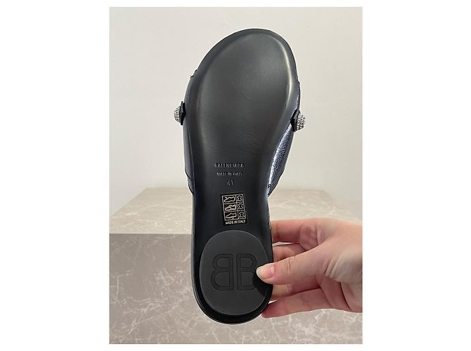 Mules Balenciaga Cagole T.41 NUOVE Nero - vista 9