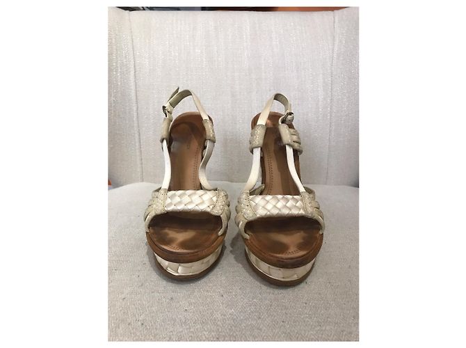 Sandali Bottega Veneta beige T.36 - vista 2