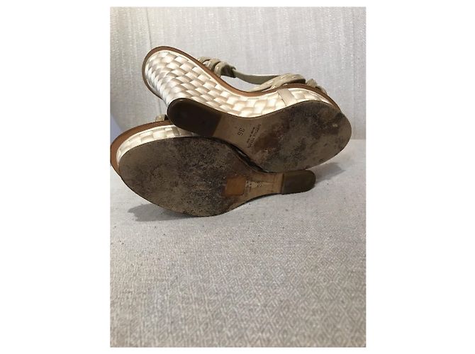 Sandali Bottega Veneta beige T.36 - vista 6