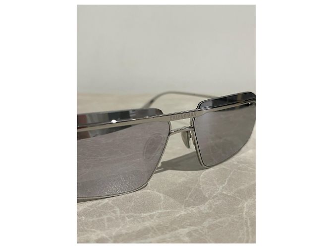Occhiali da sole Balenciaga argento Metallico - vista 3