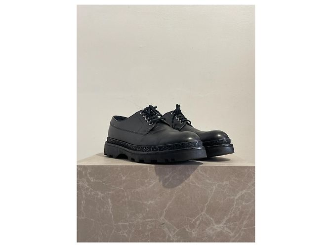 Derby Louis Vuitton neri T.44,5 Nero - vista 2