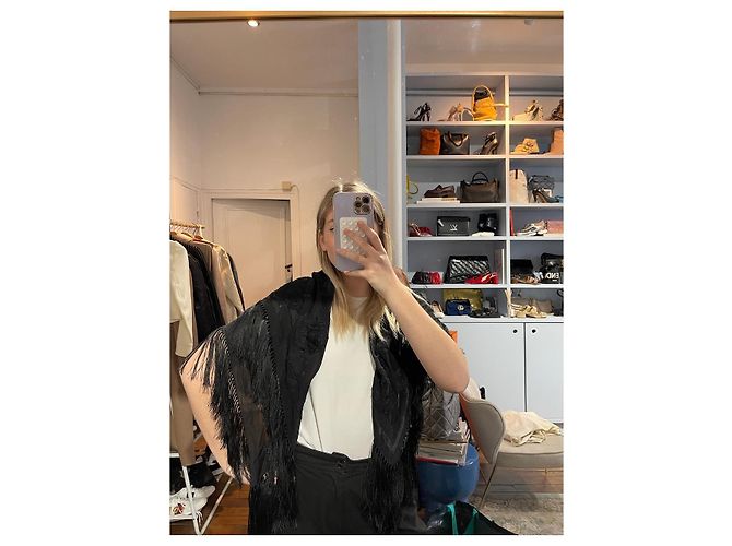 Foulard Saint Laurent nero NUOVO - vista 7