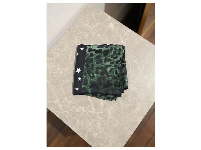 Dolce & Gabbana Schal Leopard Grün - Ansicht 7