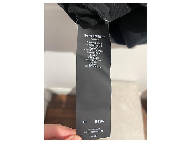 Camiseta Saint Laurent negra T.XS Negro - vista 5