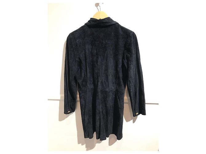 Valentino Garavani Valentino Jacke Wildleder T.38 Blau - Ansicht 3
