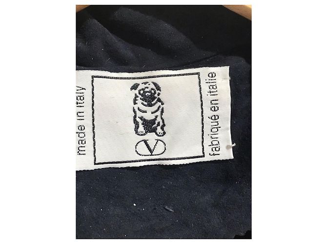 Valentino Garavani Valentino Jacke Wildleder T.38 Blau - Ansicht 4