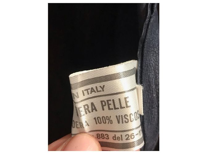 Valentino Garavani Valentino Jacke Wildleder T.38 Blau - Ansicht 6