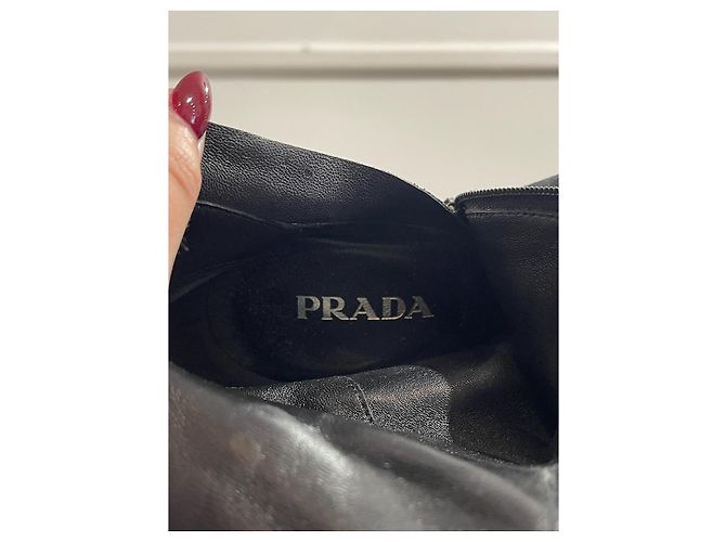 Stivali Prada neri T.35 Nero - vista 6