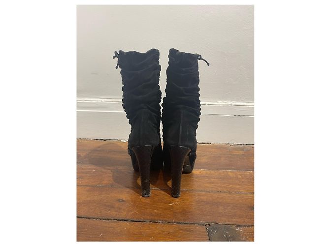 Botas Gucci negras T.35,5 Negro - vista 4