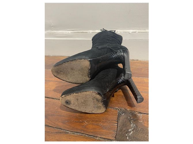 Botas Gucci negras T.35,5 Negro - vista 6