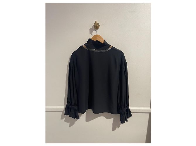 Blusa Fendi nera T.34 Nero - vista 3