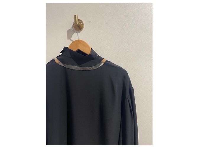 Blusa Fendi nera T.34 Nero - vista 4