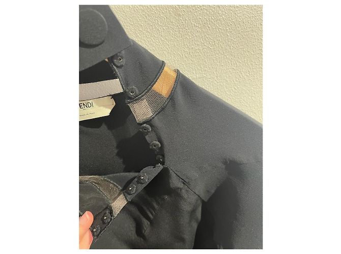 Blusa Fendi nera T.34 Nero - vista 5