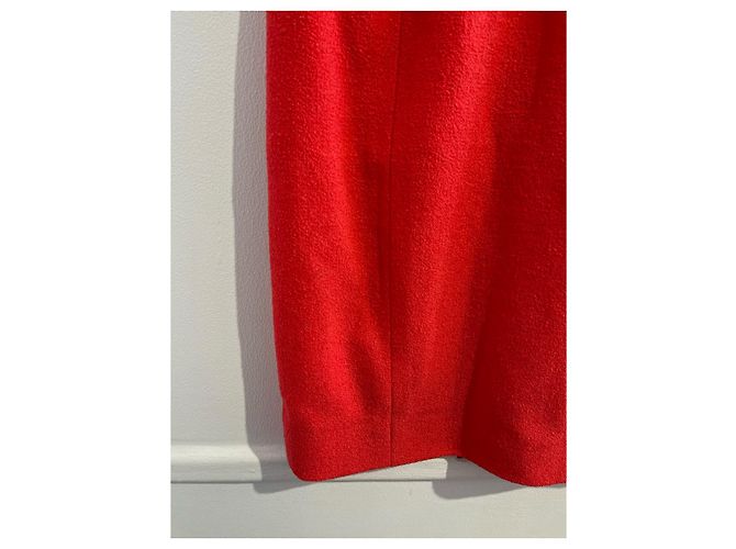 Falda Chanel rojo coral T.38 Roja - vista 3