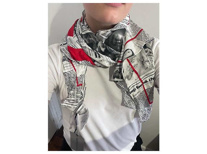 Balenciaga Halstuch NEU Weiß - Ansicht 7