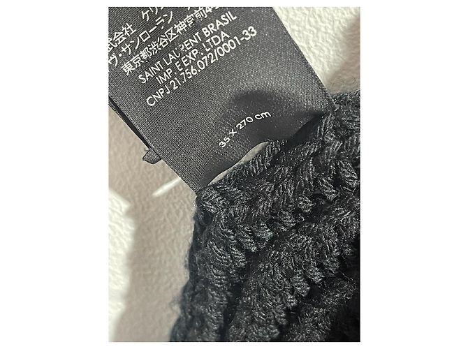Saint Laurent Schal schwarz - Ansicht 7