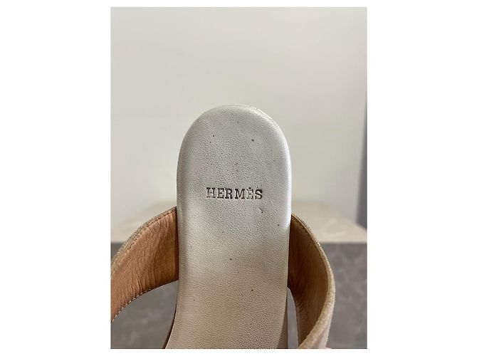 Sandali Hermès beige T.36 - vista 8