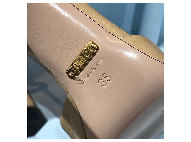 Décolleté Gucci beige T.35 - vista 6