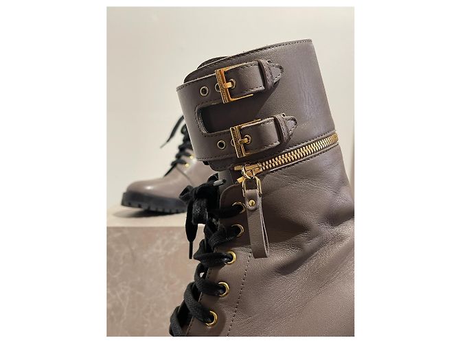 Botines Sergio Rossi grises T.37,5 - vista 5
