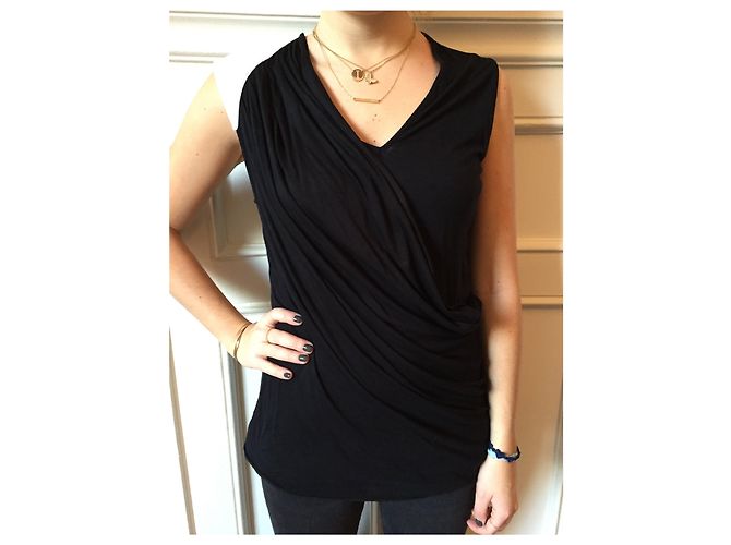 Top Givenchy Noir T.L Preto - vista 4