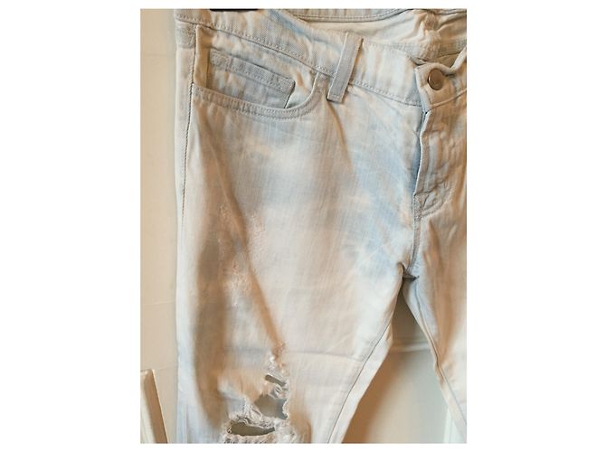 Vaqueros Slim Fit J Brand Blancos de Algodón Talla 29 - vista 3