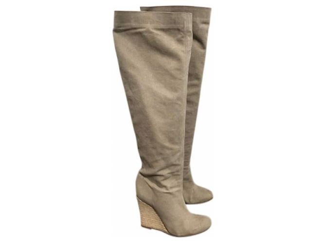 Stivali Christian Louboutin T.36 Beige - vista 10