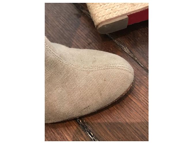 Stivali Christian Louboutin T.36 Beige - vista 8