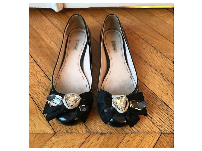 Bailarinas Miu Miu T.37 Negro - vista 2