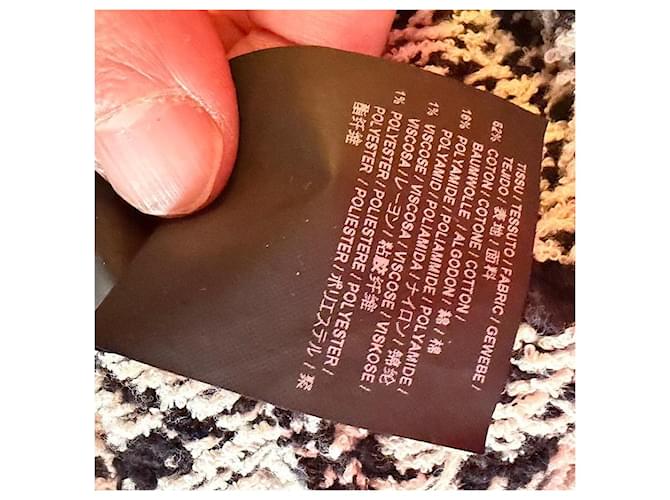 Saint Laurent 17 AW Distress-Pullover mit Fransen Schwarz Weiß - Ansicht 5