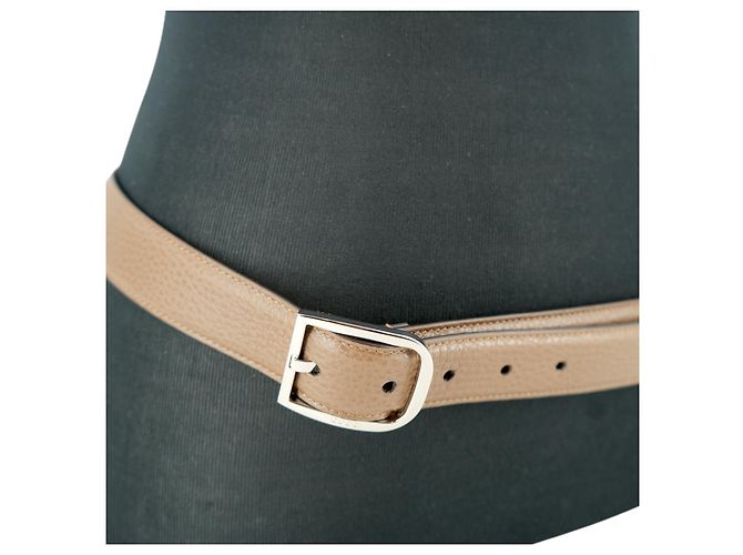Gucci Brauner Ledergürtel Größe Silver Metal Buckle 95/38 - Ansicht 5