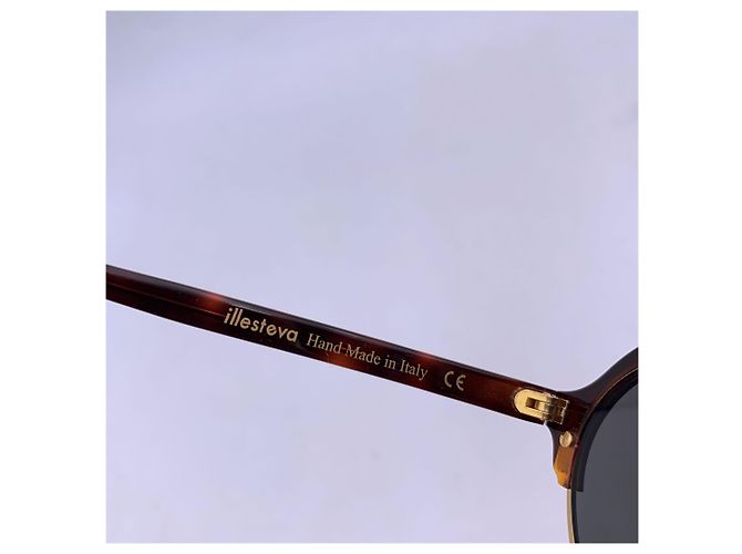 Autre Marque Gafas de sol unisex redondeadas marrones Milan 4 49/23 140 mm Gris - vista 3