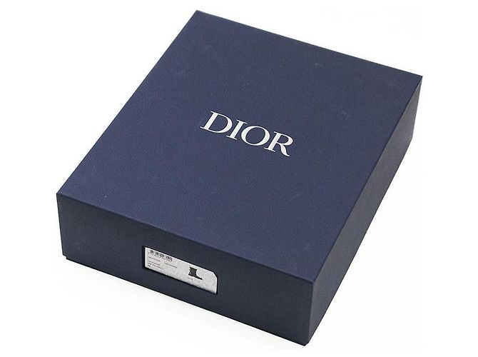 Stivali con platform in pelle Dior Oblique Nero - vista 11