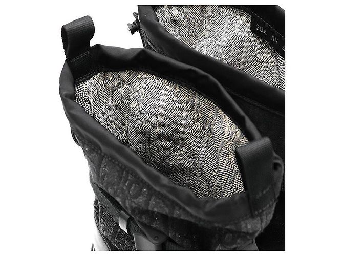 Stivali con platform in pelle Dior Oblique Nero - vista 7