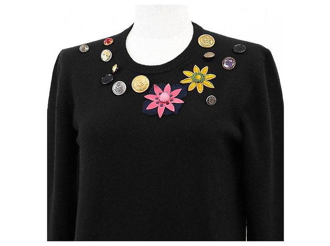 Dolce & Gabbana Dolce&Gabbana Kaschmirpullover mit mittlerer Maschenweite Schwarz - Ansicht 2
